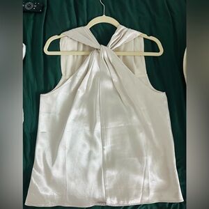 Ann Taylor Cream Halter Blouse